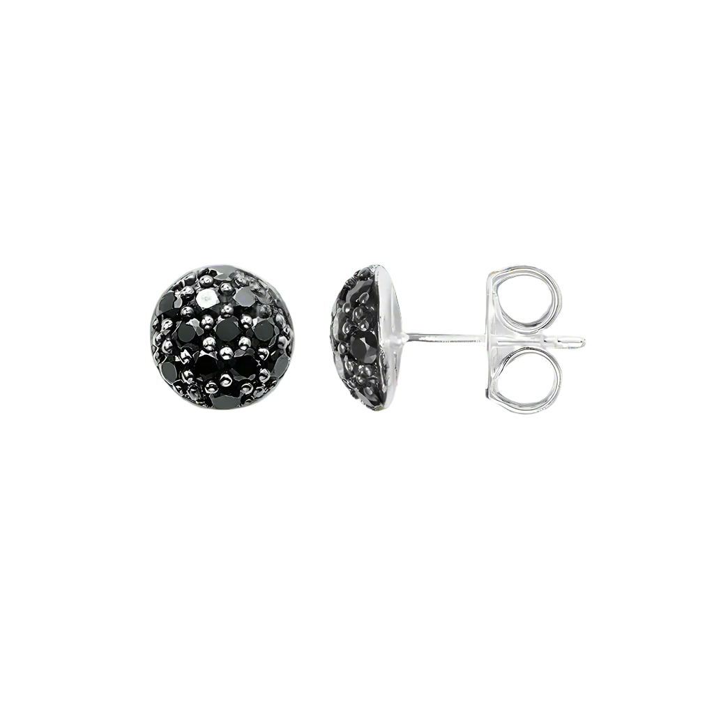 Ball of Diamonds Stud Earrings-Evani Naomi Jewelry