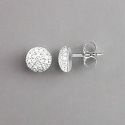 Ball of Diamonds Stud Earrings-Evani Naomi Jewelry