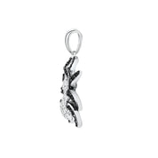 Black Spinel Spider Punk Pendant-Evani Naomi Jewelry