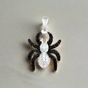 Black Spinel Spider Punk Pendant-Evani Naomi Jewelry