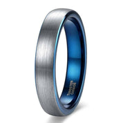 Brushed Dome Unisex Tungsten Wedding Band-Evani Naomi Jewelry