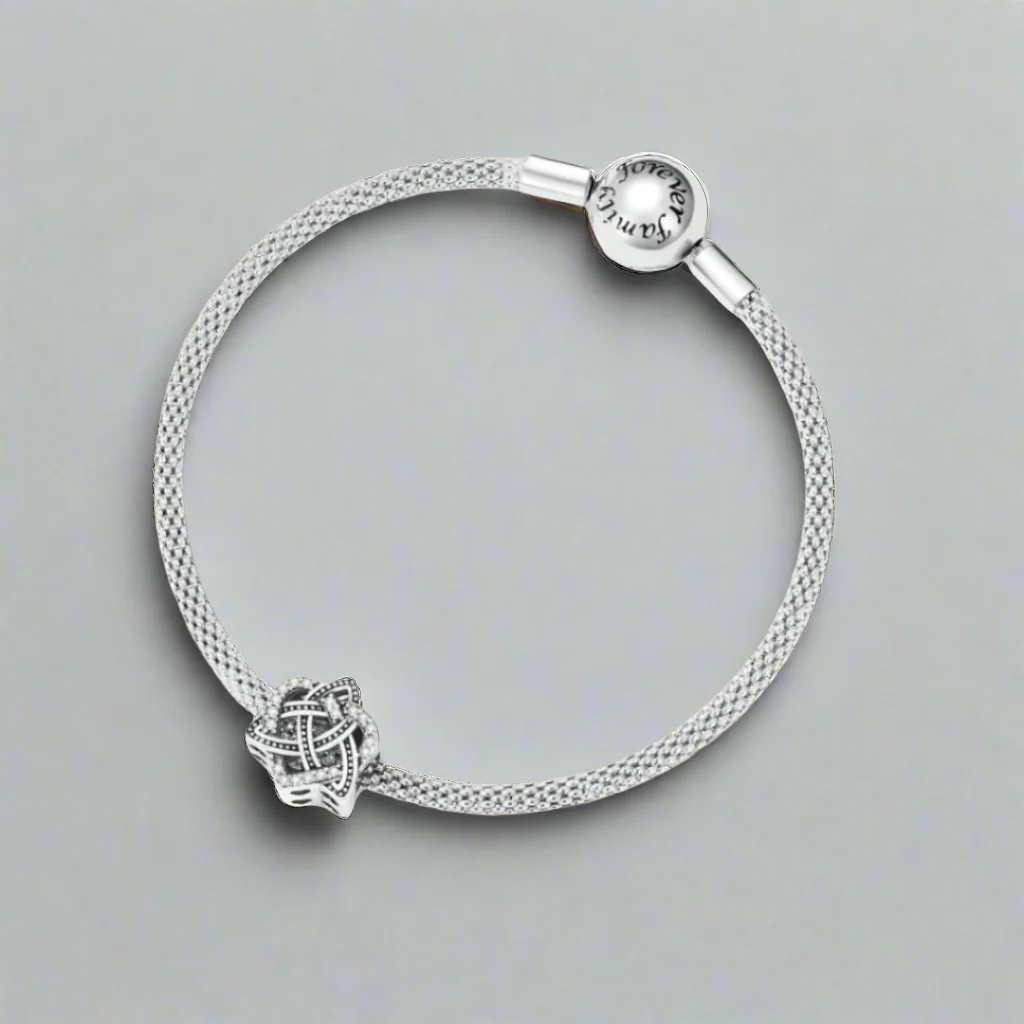 Celtic Knot Heart-Shaped Vintage Charm-Evani Naomi Jewelry