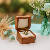 Radiant Testament- Pear Cut Three Ring Moss Agate & Natural Opal - Evani Naomi Jewelry