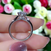 Classic 1.0 Carat Round Cut Diamond Engagement Ring-Evani Naomi Jewelry