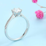 Classic 1.0 Ct Round Cut Diamond Engagement Ring-Evani Naomi Jewelry