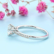 Classic 1.0 Ct Round Cut Diamond Engagement Ring-Evani Naomi Jewelry