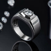 Classic 1.0 Ct. Round Cut Diamond Men's Wedding Band-Evani Naomi Jewelry