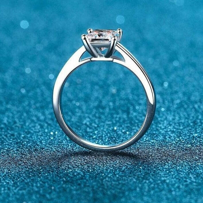 Classic 2.0 Ct Princess Cut Diamond Engagement Ring-Evani Naomi Jewelry