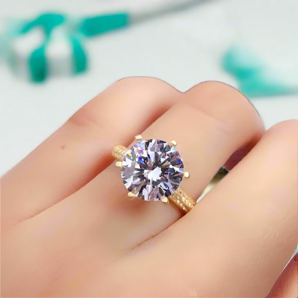 Classic 2.0 Ct Round Cut Diamond Engagement Ring-Evani Naomi Jewelry