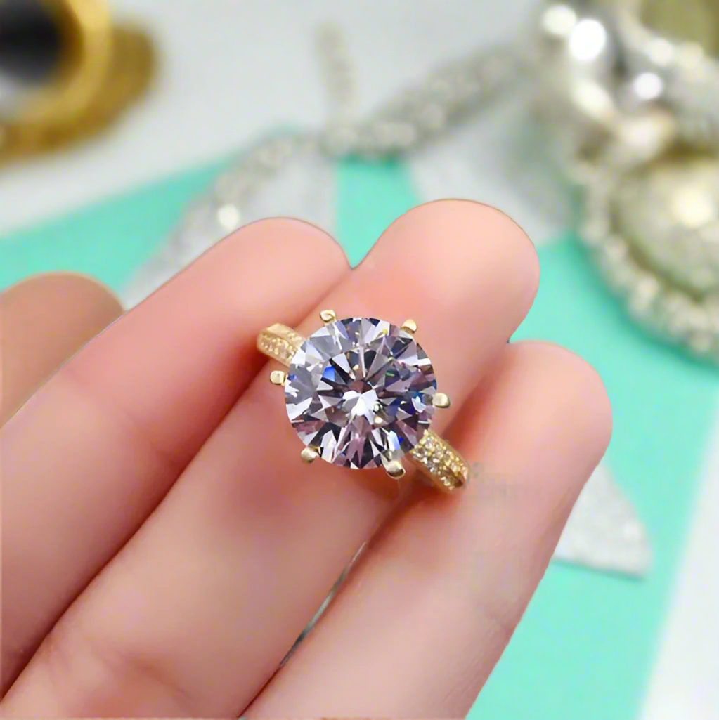 Classic 2.0 Ct Round Cut Diamond Engagement Ring-Evani Naomi Jewelry