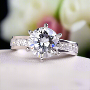 Classic 2.0 Ct Round Diamond Engagement Ring-Evani Naomi Jewelry