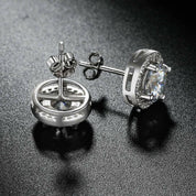 Classic 2.0 Ct Round Diamond Stud Earrings-Evani Naomi Jewelry
