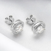 Classic 2.0 Ct Round Diamond Stud Earrings-Evani Naomi Jewelry