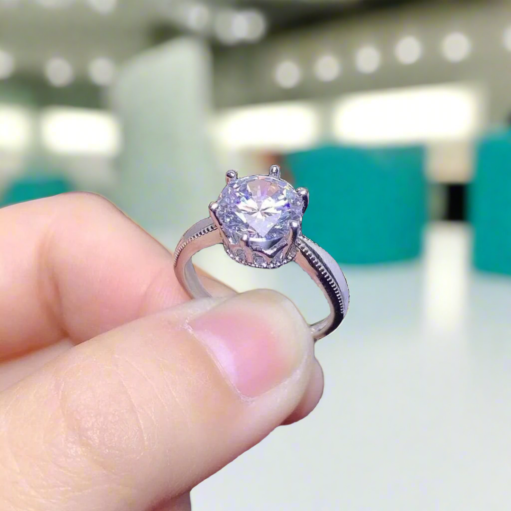 Classic 2.0 Ct Single Row Diamond Ring-Evani Naomi Jewelry