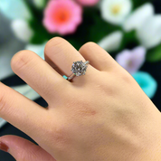 Classic 2.0ct Diamond Sweet Love White Gold Engagement Ring-Evani Naomi Jewelry