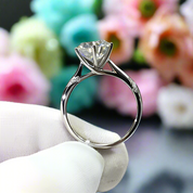 Classic 2.0ct Diamond Sweet Love White Gold Engagement Ring-Evani Naomi Jewelry