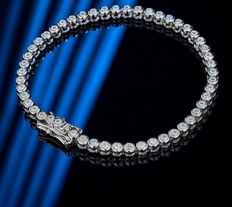 Classic 2mm Diamond Tennis Bracelet-Evani Naomi Jewelry
