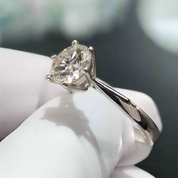 Classic 3.0 Ct Round Diamond Engagement Ring-Evani Naomi Jewelry
