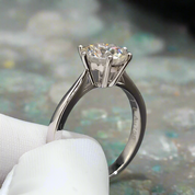 Classic 3.0 Ct Round Diamond Engagement Ring-Evani Naomi Jewelry