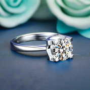 Classic 3.0 ct Round Diamond Wedding Ring-Evani Naomi Jewelry