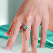 Classic 4.0 Ct Heart Cut Diamond 18k Yellow Gold Engagement Ring-Evani Naomi Jewelry