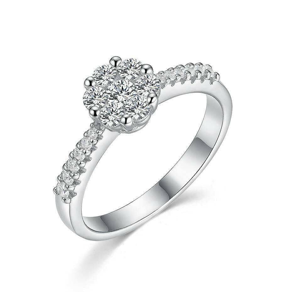 Classic Round Cut Diamond Engagement Ring-Evani Naomi Jewelry