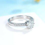Classic Round Cut Diamond Engagement Ring-Evani Naomi Jewelry