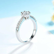 Classic Round Cut Diamond Engagement Ring-Evani Naomi Jewelry