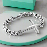 Cross and Chains Punk Bracelet-Evani Naomi Jewelry