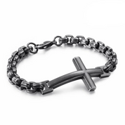 Cross and Chains Punk Bracelet-Evani Naomi Jewelry
