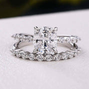 Cushion Cut 2.0 ct Diamond Bridal Ring Set-Evani Naomi Jewelry