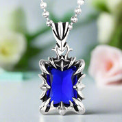 Cushion-cut Diamond Punk Necklace-Evani Naomi Jewelry