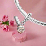 Diamond-Embedded Microphone Charm-Evani Naomi Jewelry