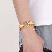 Double Royal Chain Wolf Punk Bracelet-Evani Naomi Jewelry