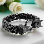 Double Royal Chain Wolf Punk Bracelet-Evani Naomi Jewelry