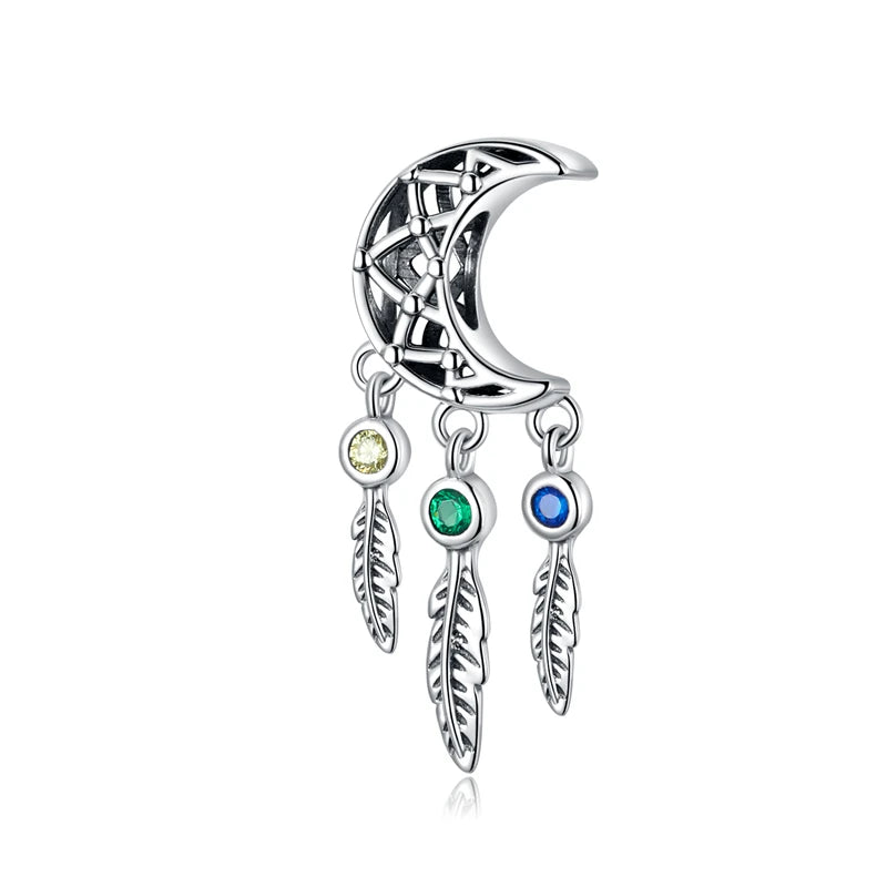 Dream Catcher, Moon, & Heart Celestial Charm Collection-Evani Naomi Jewelry