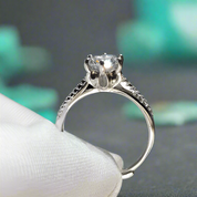 Elegant 1.0ct Diamond White Gold Engagement Ring-Evani Naomi Jewelry