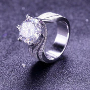 Elegant 5.0 Ct Round Cut Diamond Wedding Ring-Evani Naomi Jewelry