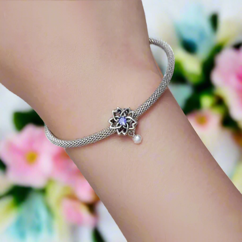 Elegant Vintage Style with Purple Stone Charm Series-Evani Naomi Jewelry