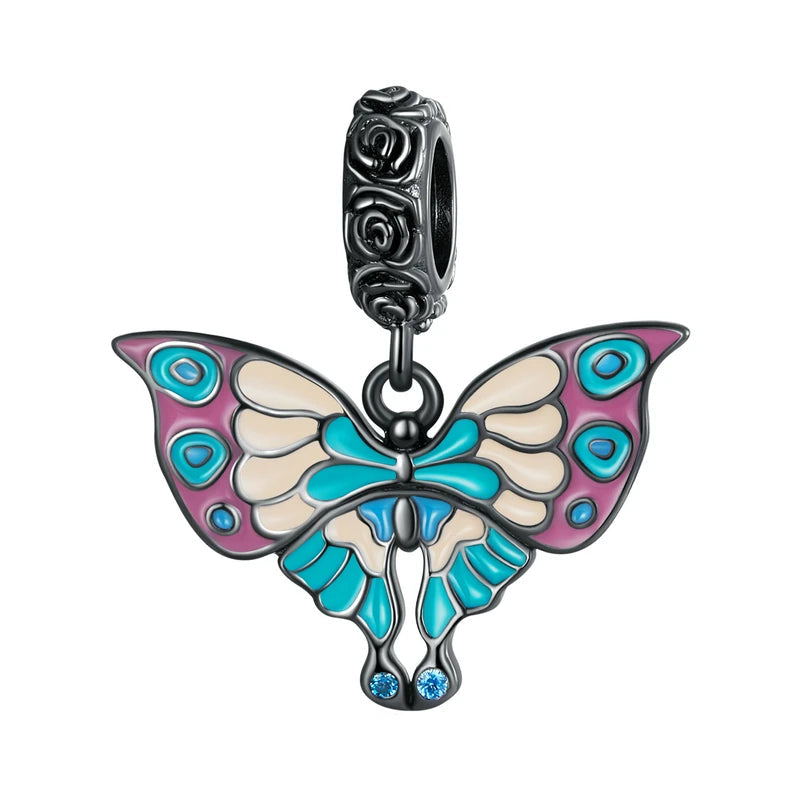 Enchanting Roses, Butterfly, & Cursed Cat Diablo Charm Series-Evani Naomi Jewelry