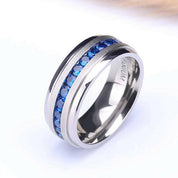 Eternity EVN Diamond Alternative Titanium Men's Wedding Band-Evani Naomi Jewelry