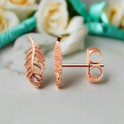 Fancy Feathers Stud Earrings-Evani Naomi Jewelry