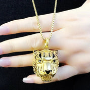 Golden Tiger Punk Rebel Pendant-Evani Naomi Jewelry