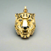 Golden Tiger Punk Rebel Pendant-Evani Naomi Jewelry