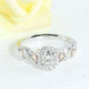 Gorgeous Oval Cut Halo Diamond Engagement Ring-Evani Naomi Jewelry