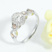 Gorgeous Oval Cut Halo Diamond Engagement Ring-Evani Naomi Jewelry