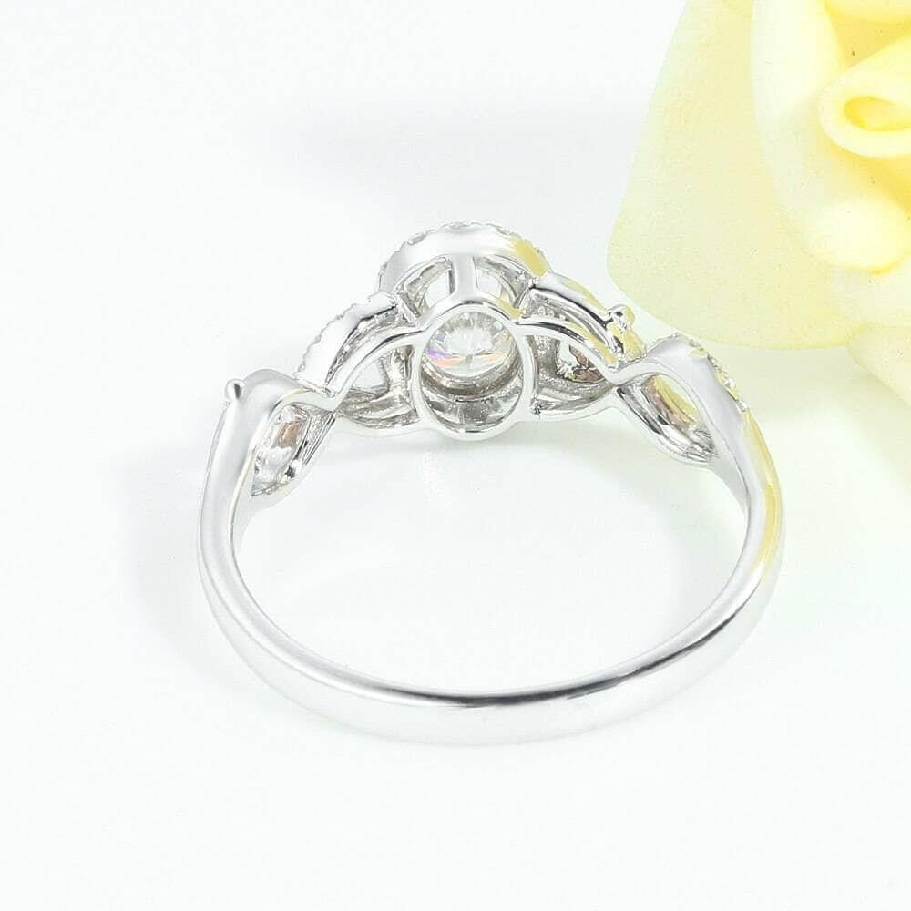 Gorgeous Oval Cut Halo Diamond Engagement Ring-Evani Naomi Jewelry
