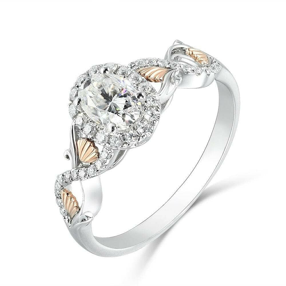 Gorgeous Oval Cut Halo Diamond Engagement Ring-Evani Naomi Jewelry