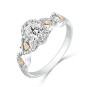 Gorgeous Oval Cut Halo Diamond Engagement Ring-Evani Naomi Jewelry