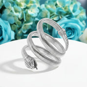 Gothic Snake Viper Vintage Bangles-Evani Naomi Jewelry